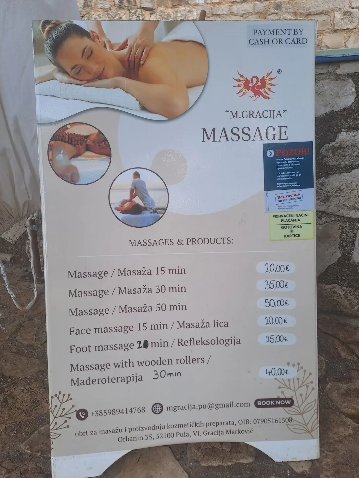 obrt MGRCIJA masaza i proizvodnja secerne paste za depilaciju